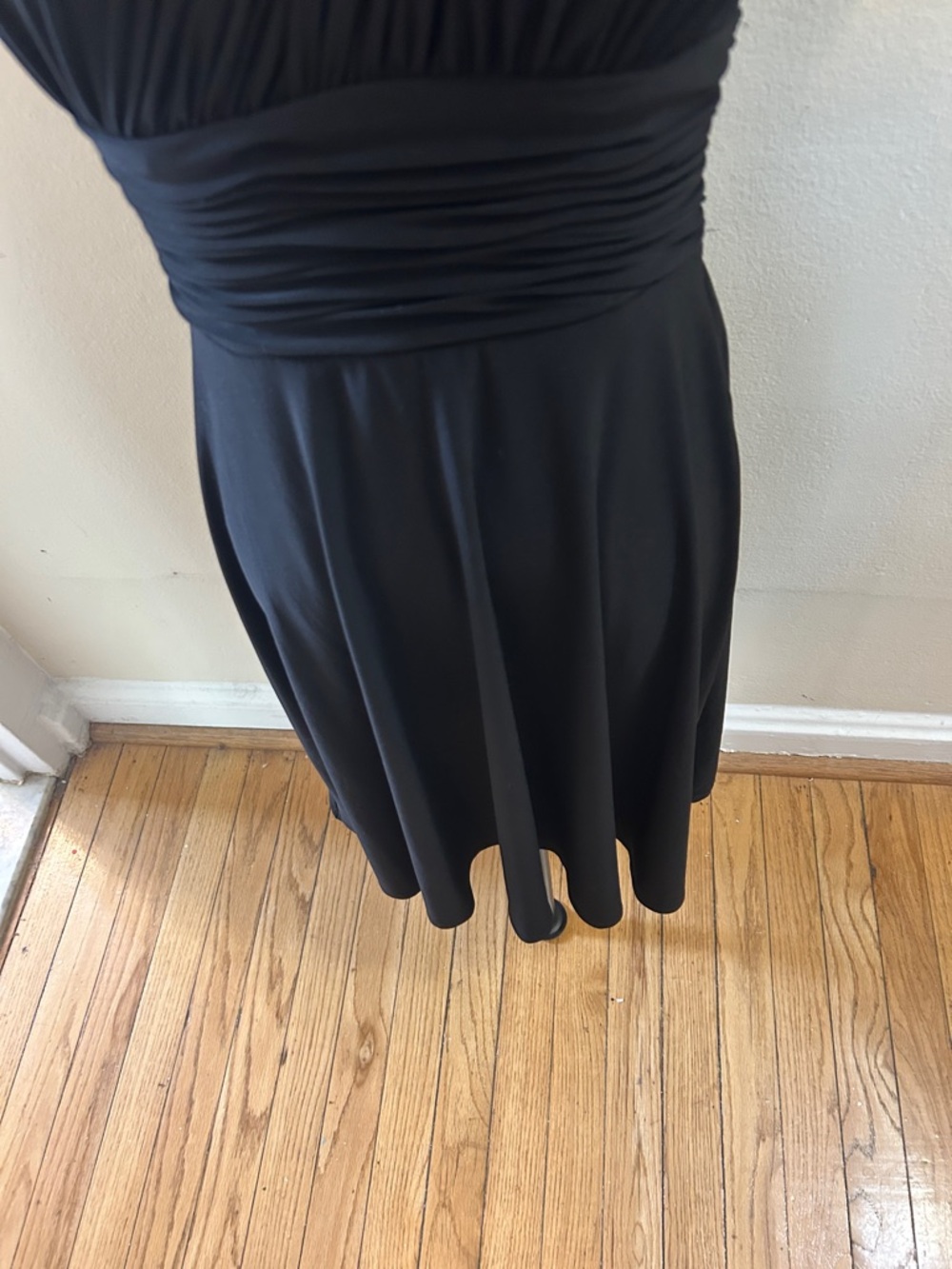 Evan Picone One-Shoulder Black Cocktail Dress 🌹 - Picture 4 of 10